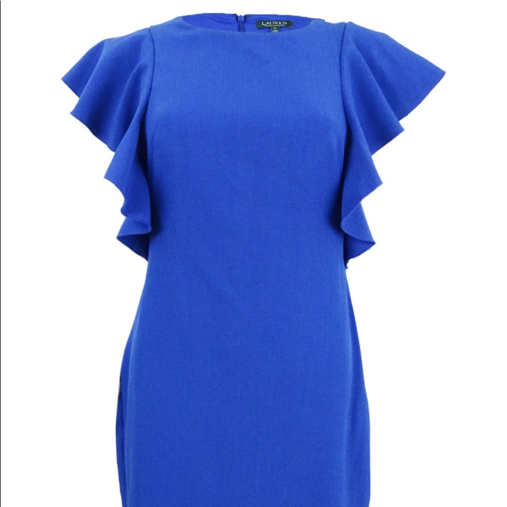 Ralph Lauren Women's Ruffle-Sleeve Sheath Dress